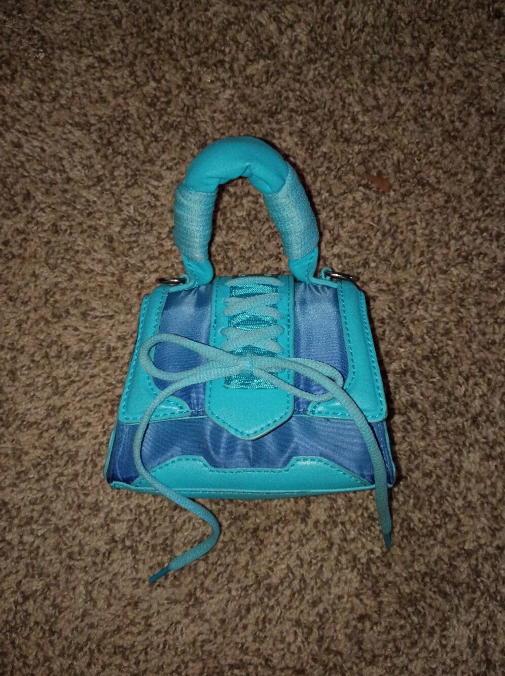 Steve Madden BDORAA Teal Mini Satchel Bag